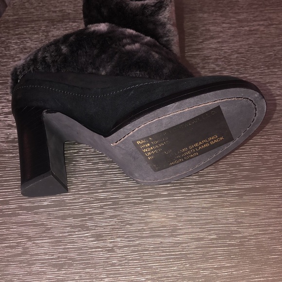 New Rag & bone boot mules real fur lambs size 8.5 - Picture 11 of 15